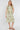 Green Swirl Print Linen-Blend Frilled Hem Midi Dress