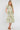 Green Swirl Print Linen-Blend Frilled Hem Midi Dress