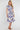 Lilac Botanical Leaf Print Tiered Midi Shirt Dress