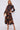 Brown Abstract Print Midaxi Shirt Dress