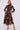 Brown Abstract Print Midaxi Shirt Dress