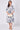 Navy Sketch Floral Half Sleeve Midi Shirt Dress