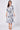 Navy Sketch Floral Half Sleeve Midi Shirt Dress