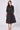 Black Polka Dot Half Sleeve Midi Shirt Dress