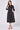 Black Polka Dot Half Sleeve Midi Shirt Dress
