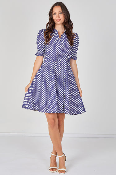 Bluebell Polka Dot Tea Dress