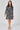 Black Geometric Print Long Sleeve Mini Shirt Dress