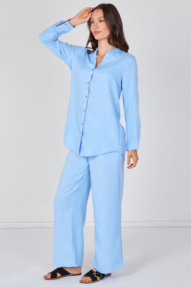 Sky Blue Shirt and Trouser Co-Ord Set