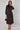 Black Camel Chevron Petal Midi Shirt Dress