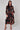 Brown Abstract Print Midi Shirt Dress