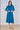 Peacock Blue Plain Belted Midi Shirt Dress