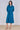 Peacock Blue Plain Belted Midi Shirt Dress