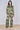 Olive Abstract Leaf Print Co-Ord Set