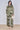Olive Abstract Leaf Print Co-Ord Set