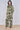 Olive Abstract Leaf Print Co-Ord Set