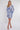 Blue Tribal Print Mini Shirt Dress