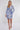 Blue Tribal Print Mini Shirt Dress