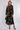 Black and Gold Vintage Rose Print Maxi Shirt Dress
