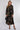 Black and Gold Vintage Rose Print Maxi Shirt Dress