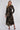 Black and Gold Vintage Rose Print Maxi Shirt Dress