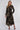 Black and Gold Vintage Rose Print Maxi Shirt Dress