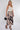 Beige Abstract Print Pleated Maxi Skirt