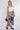 Grey Abstract Print Pleated Maxi Skirt