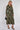 Khaki Floral Print Maxi Shirt Dress