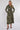 Khaki Floral Print Maxi Shirt Dress