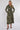 Khaki Floral Print Maxi Shirt Dress