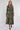 Khaki Floral Print Maxi Shirt Dress