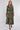 Khaki Floral Print Maxi Shirt Dress
