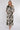 Khaki Abstract Leaf Print Maxi Shirt Dress