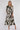 Khaki Abstract Leaf Print Maxi Shirt Dress