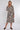 Black Botanical Print Midi Shirt Dress
