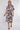 Navy Abstract Print Short Sleeve Midi Dress