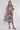 Navy Abstract Print Short Sleeve Midi Dress