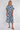 Navy Floral Tile Print Short Sleeve Midi Shirt Dress