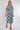 Navy Floral Tile Print Short Sleeve Midi Shirt Dress