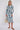 Blue Paisley Botanical Print Midi Shirt Dress