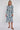 Blue Paisley Botanical Print Midi Shirt Dress