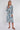 Blue Paisley Botanical Print Midi Shirt Dress