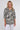 Black Palm Leaf Print Long Sleeve Shirt