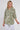 Green Palm Leaf Print Long Sleeve Shirt