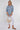 Blue Leaf Print Oversized Shirt