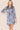 Love Sunshine Navy Damask Print Belted Satin Mini Shirt Dress Brunch Dress Casual Dress Dress with Pockets Everyday Dress Long Sleeve Dress LS-5026 Workwear Dress