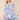 Love Sunshine Blue Pink Paisley Print Bardot Mini Dress LS-1700
