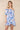 Love Sunshine Blue Pink Paisley Print Bardot Mini Dress LS-1700