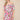 Love Sunshine Pink Green Paisley Print Bardot Mini Dress LS-1700