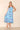 Love Sunshine Blue Palm Leaf Print Strap Midi Dress CM-158